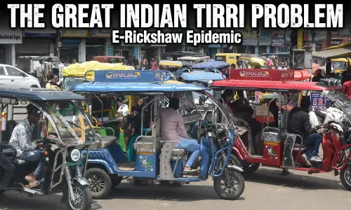 The Great Indian Tirri Problem: E-Rickshaw Epidemic